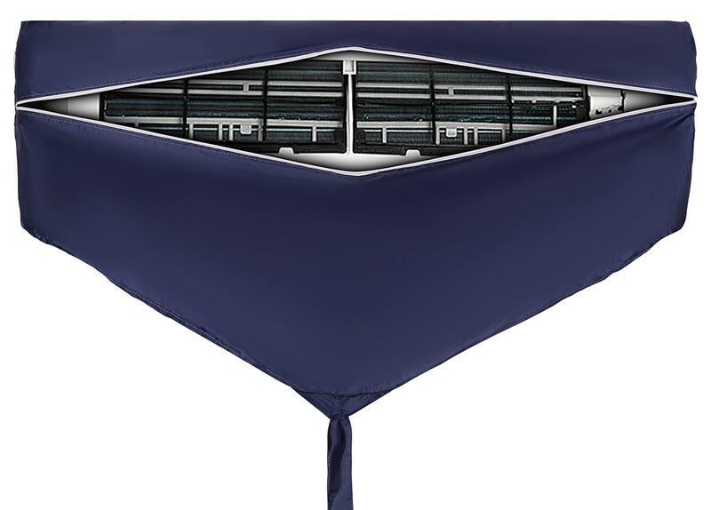 Vintage Pro Split AC Service Wash Bag/Cover For Indoor Unit, Waterproof (2 Ton, Navy Blue) - Image 1