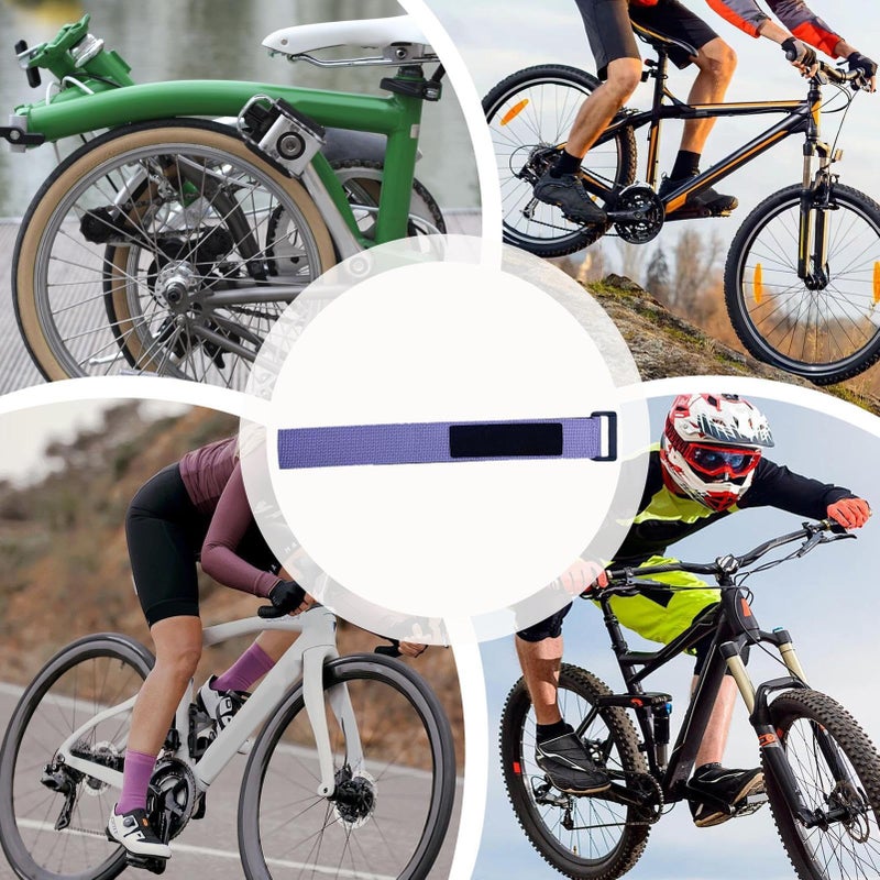 حزام أرجواني قابل للتعديل لحمل الدراجة، حزام عالي التحمل للتنقل والتخييم والسفر - Image 5