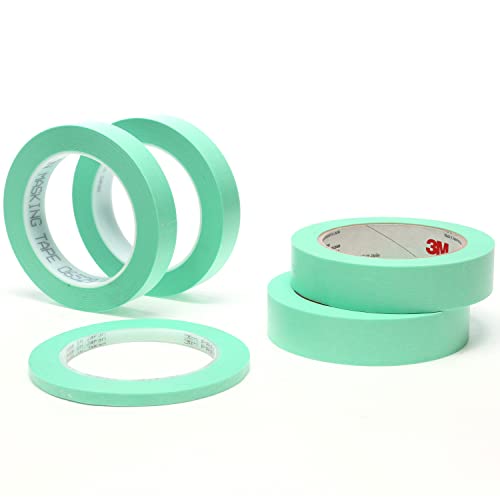 3M Precision Masking tape, 06525, 1/4" x 60 yds, Crisp, Sharp Lines for Automotive Paint Masking, 1 Roll - Image 3