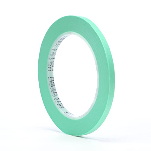 3M Precision Masking tape, 06525, 1/4" x 60 yds, Crisp, Sharp Lines for Automotive Paint Masking, 1 Roll - Image 1