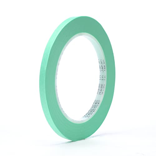 3M Precision Masking tape, 06525, 1/4" x 60 yds, Crisp, Sharp Lines for Automotive Paint Masking, 1 Roll - Image 2
