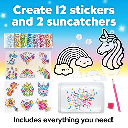 Creativity for Kids Big Gem Diamond Painting Kit: Magical, Gem Art Stickers & Suncatchers - DIY Diamond Art Kit for Kids, Unicorn Craft Kits and Gifts for Girls (Ages 6+) - Image 4