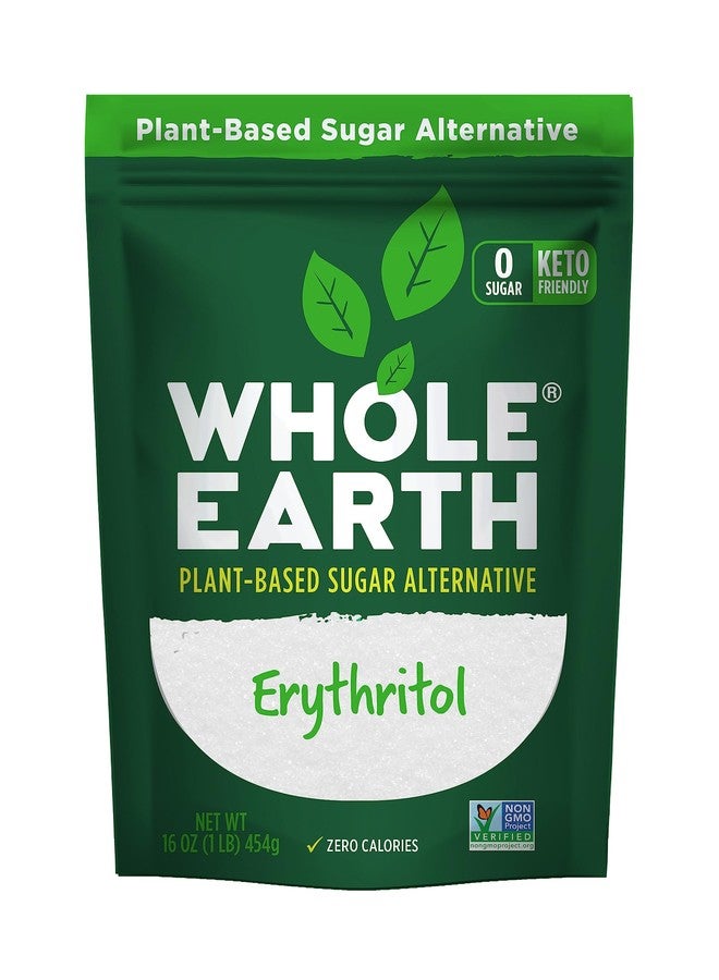 Whole Earth Sweetener Co. 100% Erythritol Sweetener (Keto Sweetener, Natural Sugar Alternative, Baking Sugar Substitute, Zero Calorie Sweetener, Gluten Free, Non-GMO), 16 Oz - Image 1