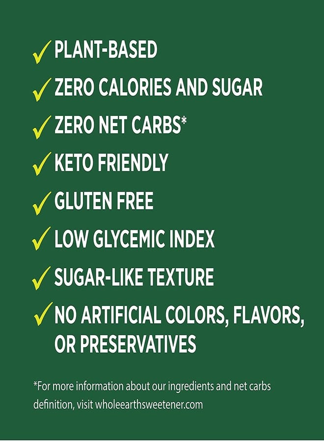 Whole Earth Sweetener Co. 100% Erythritol Sweetener (Keto Sweetener, Natural Sugar Alternative, Baking Sugar Substitute, Zero Calorie Sweetener, Gluten Free, Non-GMO), 16 Oz - Image 3
