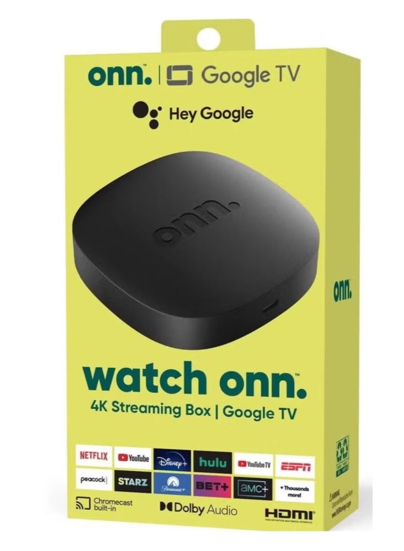ONN Google TV 4K UHD Streaming Media Box with Voice Remote | Smart Android TV Box with Ultra HD Picture Quality | Fast WiFi Performance, HDMI Compatible | Easy Setup for Netflix, YouTube, Prime Video, Disney+ & More | Smart Home & Voice Control Enabled - Image 5