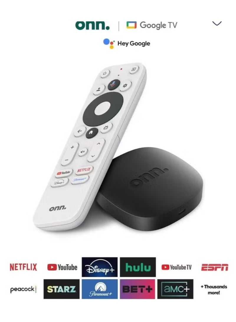 ONN Google TV 4K UHD Streaming Media Box with Voice Remote | Smart Android TV Box with Ultra HD Picture Quality | Fast WiFi Performance, HDMI Compatible | Easy Setup for Netflix, YouTube, Prime Video, Disney+ & More | Smart Home & Voice Control Enabled - Image 4