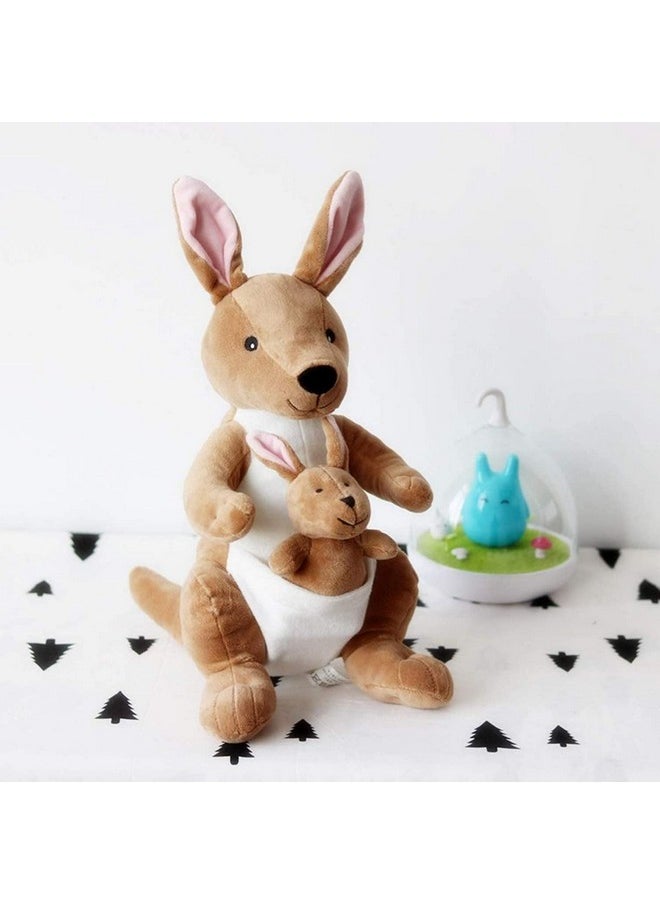 CLICK4DEAL - CLICK4DEAL Soft Toys Kangaroo Soft Toy|Baby Toys|Kids Toy|Soft Toy|Toy for Girl|Birthday Gift for Girl/Boys|Toy Gift for Girls|Kids Toys for Boys/Girl|Toys Gift Items (Kangaroo with Baby|30 Cm) - Image 1