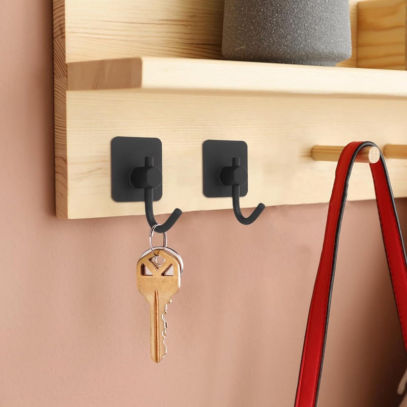 2pcs 304 Stainless Steel Heavy Duty Self Adhesive Wall Hooks for Bathroom Robe and Towel Hanging, Waterproof Coat and Hat Holder for Bedroom Kitchen - Image 5