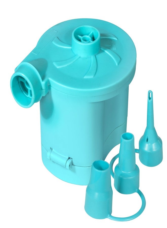 PoolCandy Easy to use Inflate-Mate Air Pump in Blue with Extended Cord. Air Pump with Multiple noozles. - Image 3