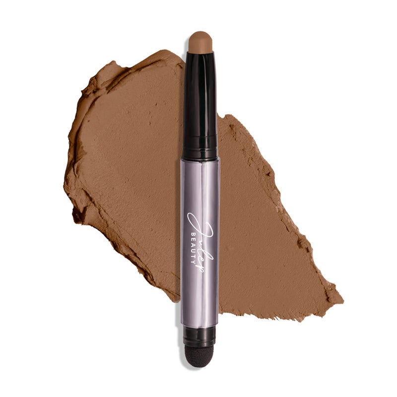 Julep Julep Eyeshadow 101 CreamtoPowder Waterproof Shadow Stick  Smoky Tawny Matte  LongLasting CreaseProof Muted Brown Matte Eyeshadow with Builtin Smudger