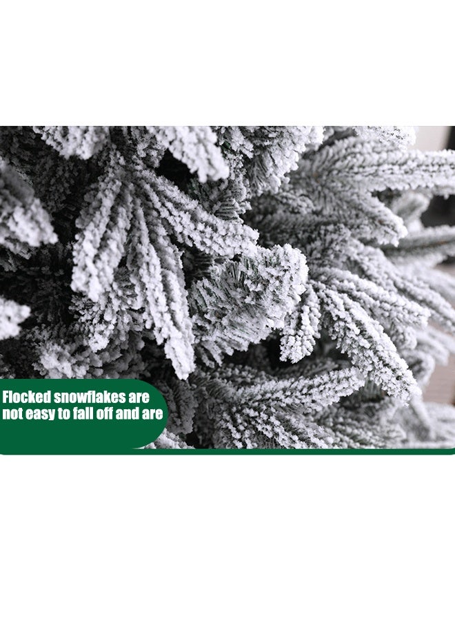 VUCATIN White Christmas Tree Snow Flocked Spruce Snowy Holiday Xmas Tree for Home Easy Assembly Metal Stand (A:150CCM) - Image 4