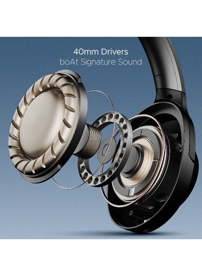 Boat Nirvana 751 Anc Wireless Headphones - Gunmetal Grey