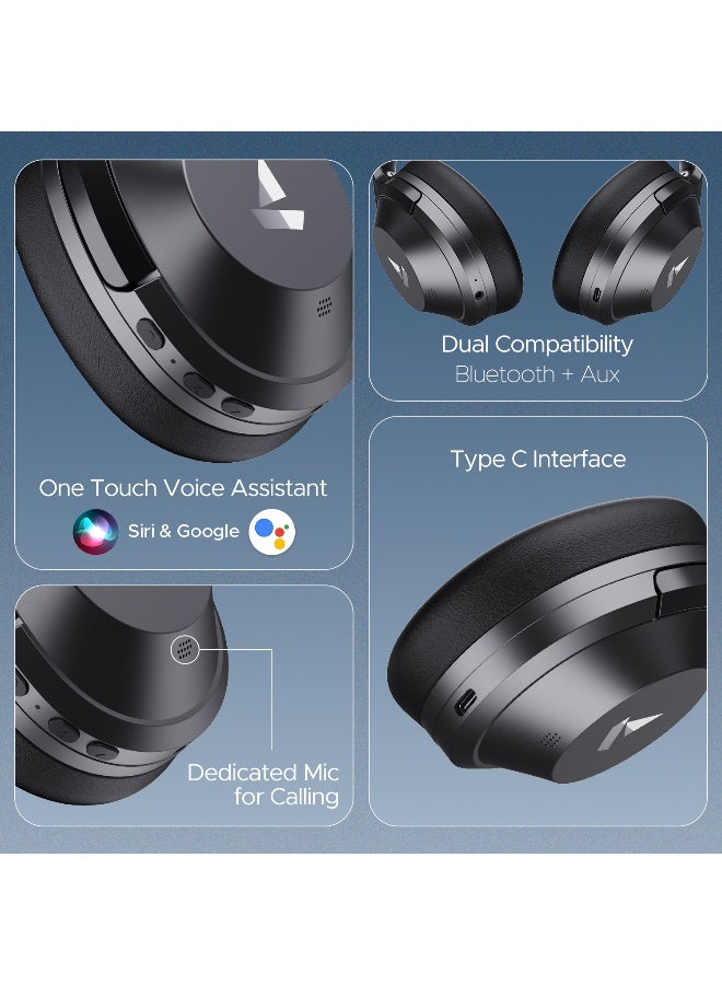 Boat Nirvana 751 Anc Wireless Headphones - Gunmetal Grey