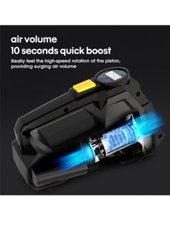 Carsun Car Tyre Inflator Air Compressor,12V DC Cord Portable Electric Air Pump with Auto Shutoff and LED Light,150PSI Fast Tire Inflator for Car/Motorcycle/Bicycles/Ball/Other Inflatables  - Image 5