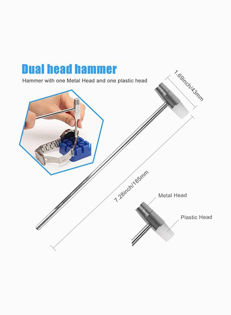 Generic Watch Repair Kit, Band Strap Link Pin Remover Removal Adjustable Tool, Spring Bar Tool Kit with Straps - Image 2