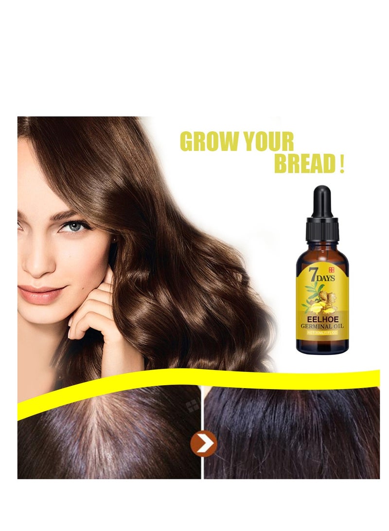 EELHOE 40ml Hair Nourishing Growth Solution, Moisturizing Fast Growth Anti-Defixation Spray Growth Solution, Organic Growth Plus Nourishing Ginger Solutionfor Men and Women - Image 3