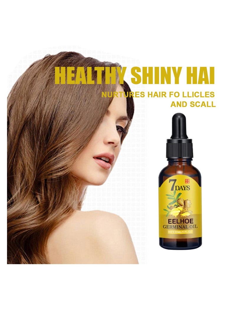 EELHOE 40ml Hair Nourishing Growth Solution, Moisturizing Fast Growth Anti-Defixation Spray Growth Solution, Organic Growth Plus Nourishing Ginger Solutionfor Men and Women - Image 5