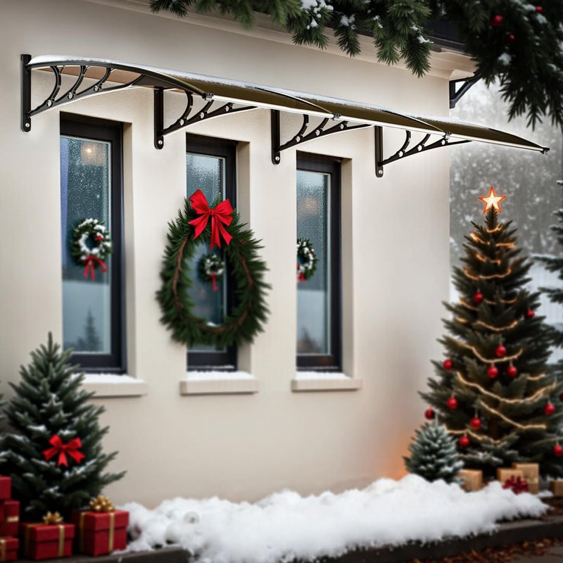 Yes4All أغطية نوافذ IDZO 40x120 للأبواب SPF 50 للحماية من الأشعة فوق البنفسجية مع موصل من سبائك الألومنيوم للاستخدام في الأبواب الأمامية ونوافذ التغطية لحماية من الشمس والمطر والثلج - Image 2