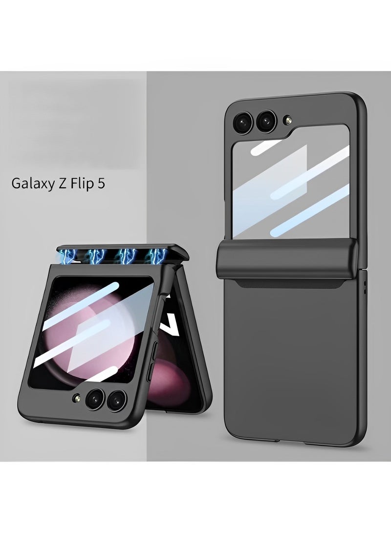 REOCLE Aero Flex Samsung Galaxy Z Flip 3 4 5 Case with Hinge Protection Protective Slim Cover Protective Body with Hinge Protector for Samsung Galaxy Z Flip 3 4 5 - Image 2