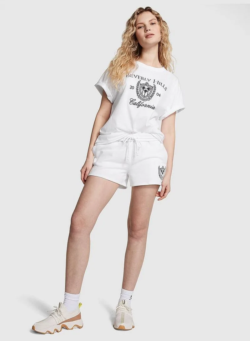 PINK Oversized Short-Sleeve T-Shirt