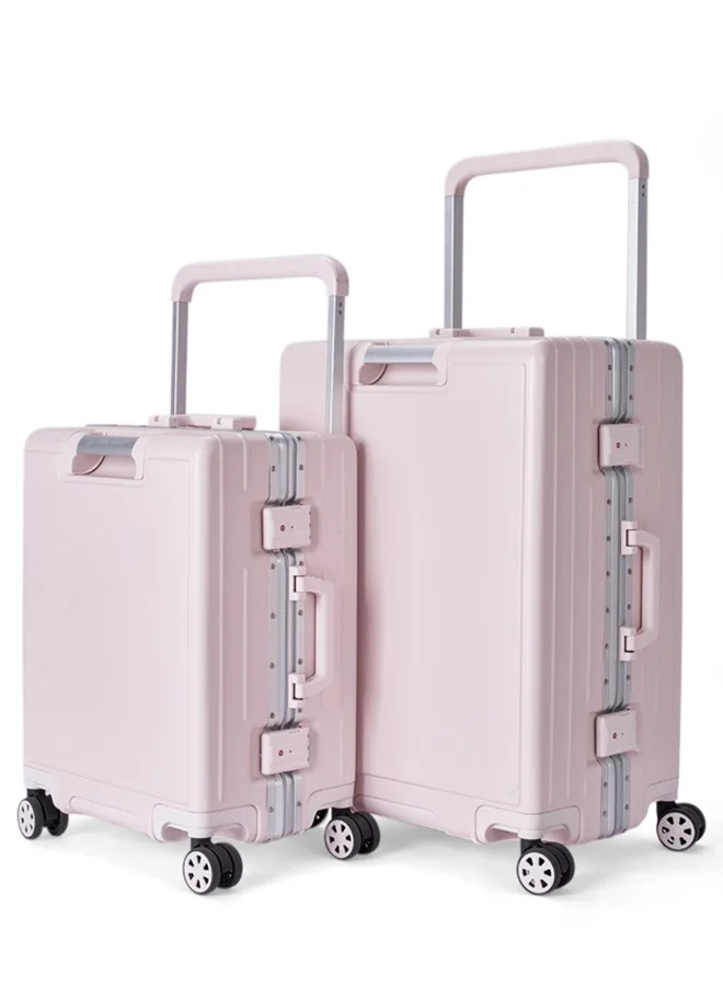 LIMRA Travel Bags From Limra Made Of PC , Consisting of Two Pieces , Size 21"-25" Inches, Pink Color