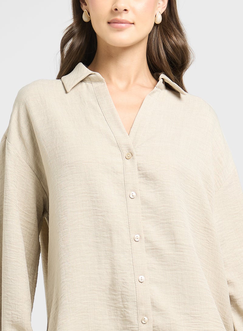 VERO MODA Essential Long Sleeve Shirt  - Image 3