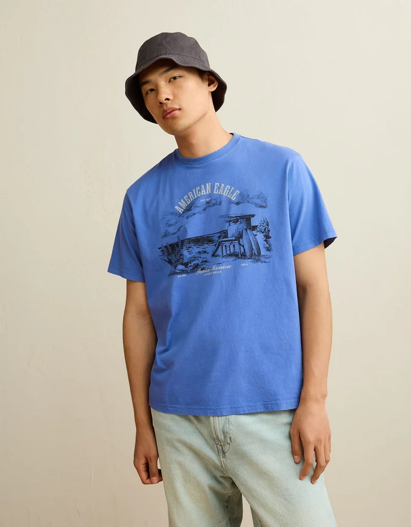American Eagle  AE Logo Graphic T-Shirt for Men | Best Price UAE