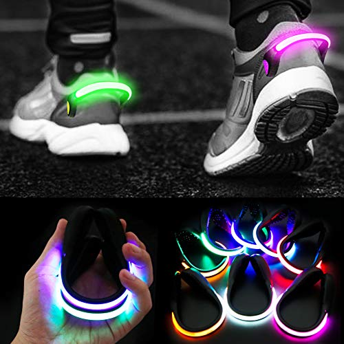 PROLOSO 8 Pack Shoe Lights for Runners Clip On Shoe Clip Lights for Running at Night Walking Jogging Biking Cycling Safety Accessories - Image 1