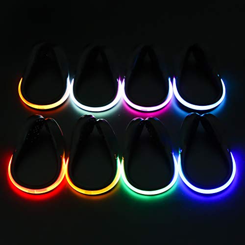 PROLOSO 8 Pack Shoe Lights for Runners Clip On Shoe Clip Lights for Running at Night Walking Jogging Biking Cycling Safety Accessories - Image 5