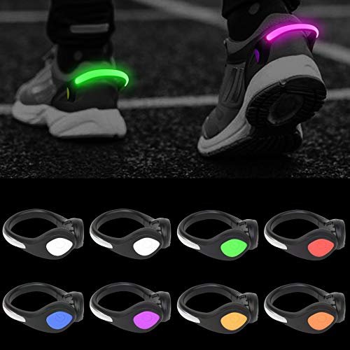 PROLOSO 8 Pack Shoe Lights for Runners Clip On Shoe Clip Lights for Running at Night Walking Jogging Biking Cycling Safety Accessories - Image 2