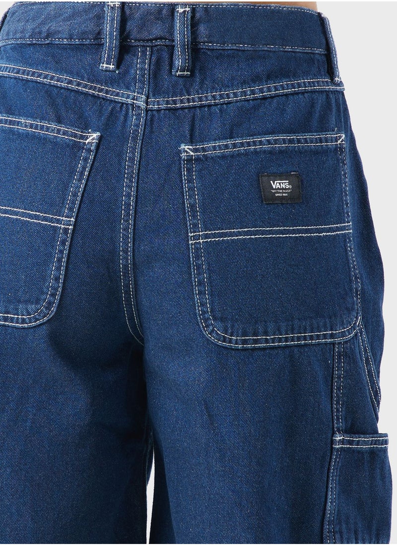 VANS - Groundwork Long Denim Shorts - Image 1