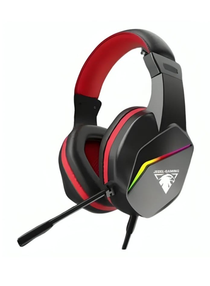 Jedel GH-269 USB Gaming Headset With Microphone RGB Static Light - Image 2