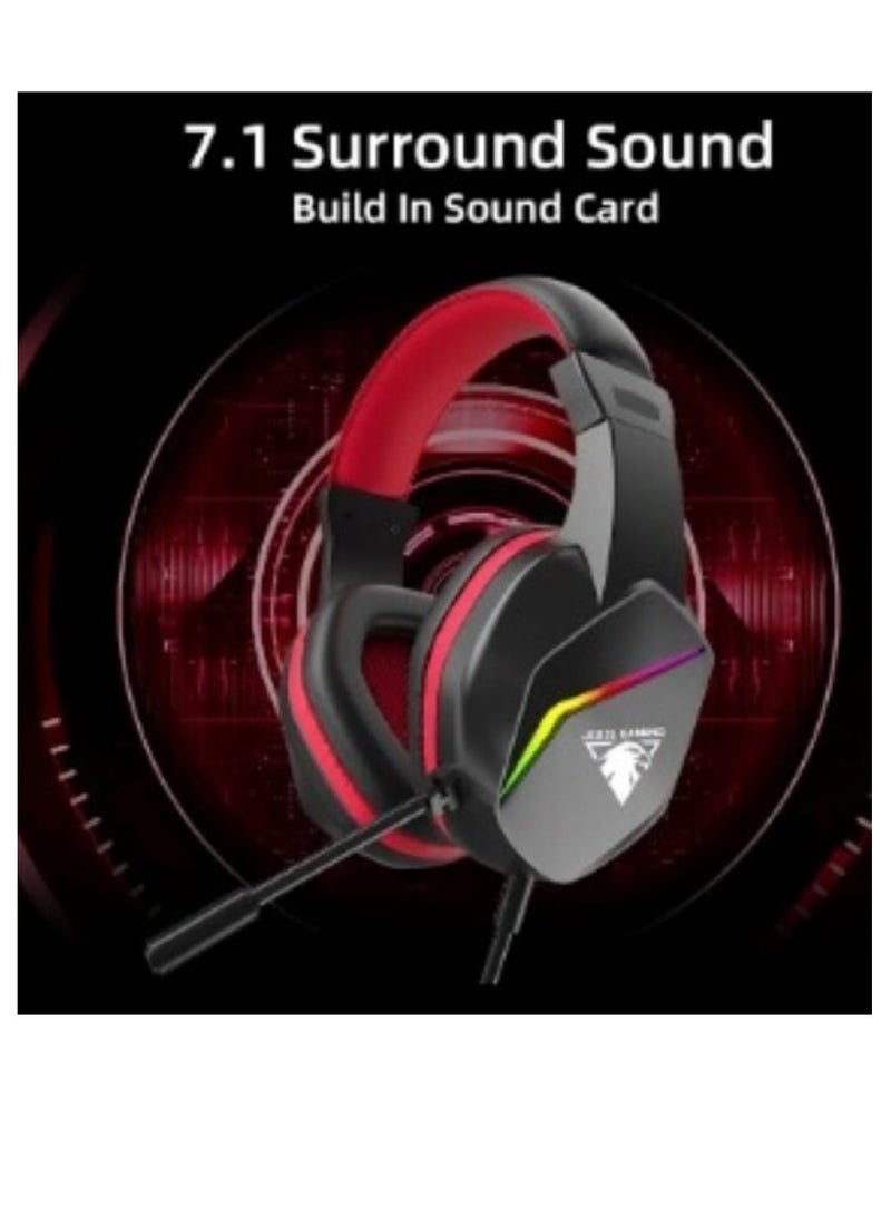 Jedel GH-269 USB Gaming Headset With Microphone RGB Static Light - Image 4