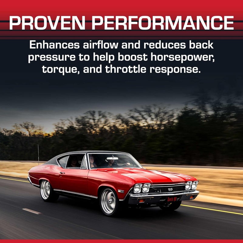 FLOWMASTER كوات 40 سلسلة كاتم صوت أصلي – 2.25 بوصة مدخل مائل / 2.25 بوصة مخرج مائل – صوت عدواني – فولاذ مطلي بالألمنيوم بسمك 16 – للسيارات العضلية، سيارات الشارع، الشاحنات وسيارات الدفع الرباعي (42443) - Image 5