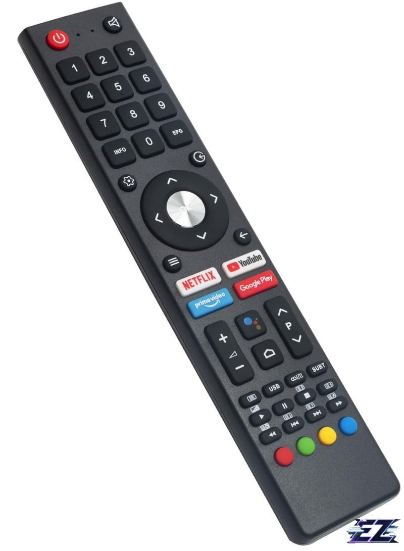 جهاز تحكم عن بعد بديل PopZa GCBLTV02ADBBT مناسب لتلفزيونات Chic U43H7A U50H7A U55H7A U43H7S U50H7S U55H7S مع بطارية - Image 2