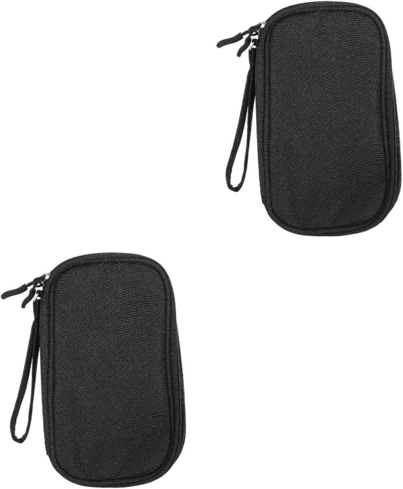 Durable 2 Piece Electronic Organizer Pouch for Cords Chargers Travel Storage Bag - Image 1