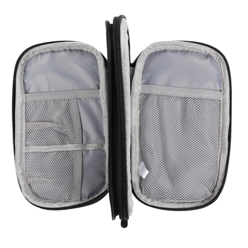 Durable 2 Piece Electronic Organizer Pouch for Cords Chargers Travel Storage Bag - Image 4