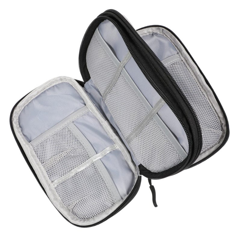 Durable 2 Piece Electronic Organizer Pouch for Cords Chargers Travel Storage Bag - Image 3