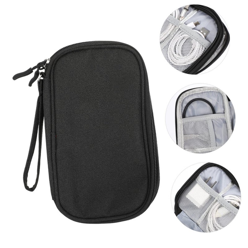 Durable 2 Piece Electronic Organizer Pouch for Cords Chargers Travel Storage Bag - Image 5
