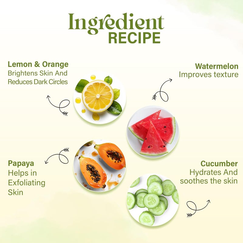 Aryanveda Fruit Facial Kit for Glowing Skin Detan AntiBlemish Hyperpigmentation Reduce Fine Lines Dark Circles DIY Professional Makeup Face Pack for Women Men 210g Pack of 2 - Image 5