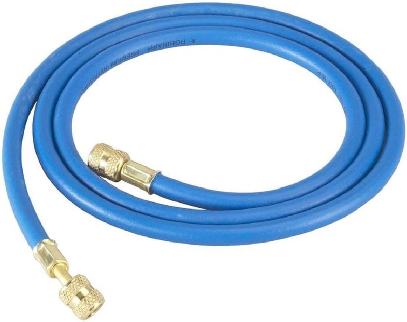 Robinair 32072 1/4" Premium Refrigerant Charging Hose - 72" Long, Blue, Standard Fittings