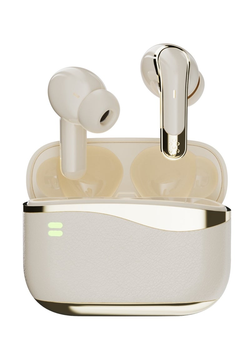 GRABIT - GTUNES-DUET True Wireless Earbuds – 25dB ANC, Dual Connectivity, Quad-Mic, 6H Playtime, Leather Case - Image 1
