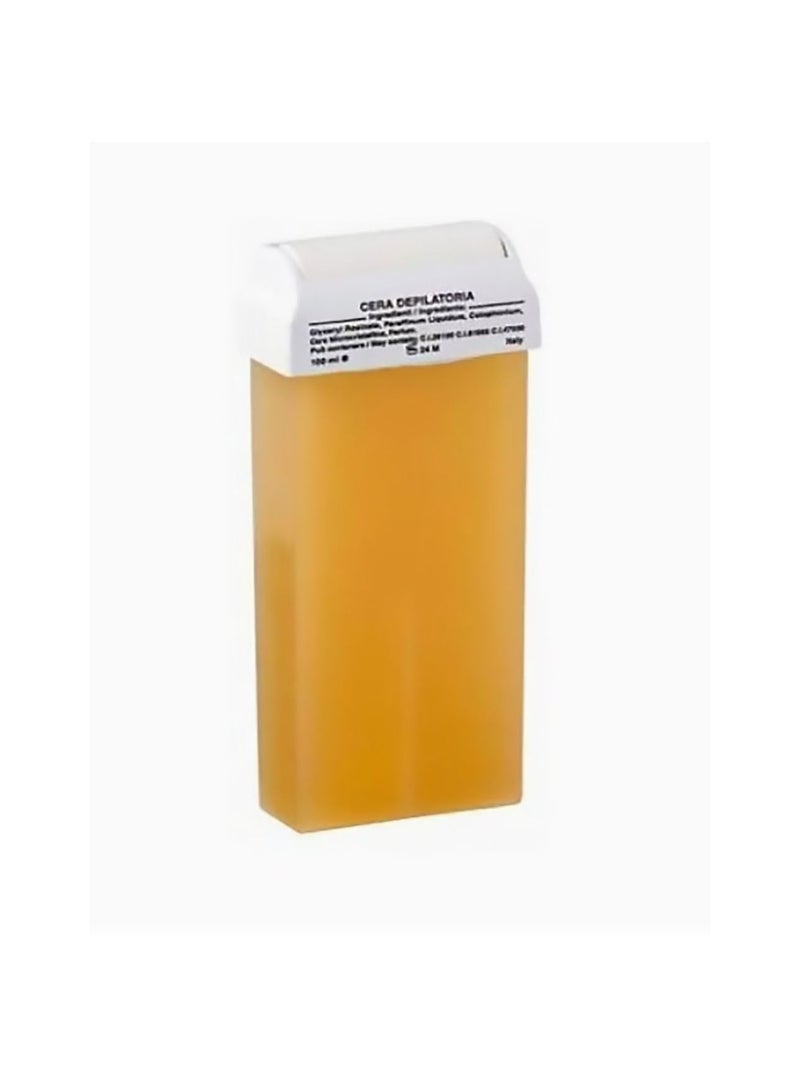 Libra CERA Wax Beauty, Liposoluble Wax, Wax Cartridge, Roll-on Wax Refi.ll Cartridge Hair Removal For Body Waxing - 100 ML (Honey, 3) - Image 2