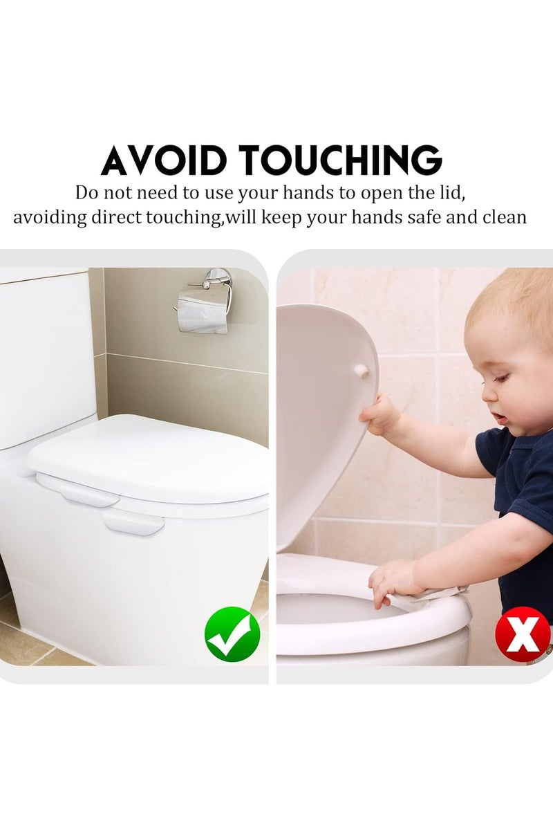 هومستر 9 قطع مرحاض مقعد رفع مقبض مرحاض غطاء رفع مرحاض مقعد حامل تجنب لمس أدوات رفع إكسسوارات الحمام للحمام ، مكتب السفر المنزلي الفندق - Image 4