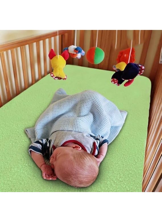 AOKING Aoking Extra Soft Waterproof Anti-Piling 50 x 70 cm Dry Sheet Bed Protector for Baby (Sky Blue)  - Image 2
