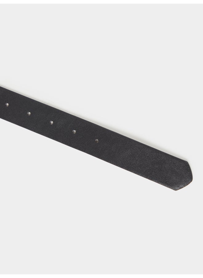 Styli Styli Black Solid Pin Buckle Closure Belt  - Image 5
