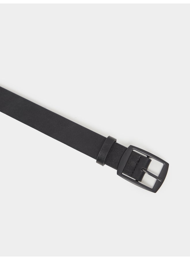 Styli Styli Black Solid Pin Buckle Closure Belt  - Image 4