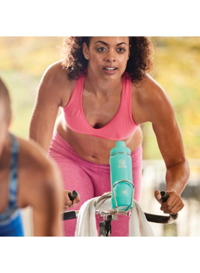 Takeya Actives Water Bottle with Spout Lid - Bottle with Double Stainless Steel Insulation - Dishwasher Safe & BPA-Free - Bottle with Spout Lid & Removable Bumper - 18 oz, Teal - Image 4