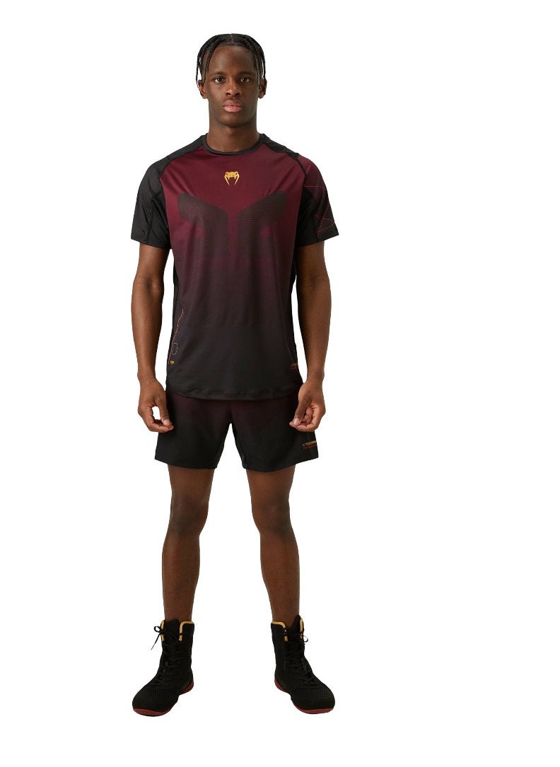 VENUM - VENUM TACTICAL XT DRY TECH T-SHIRT BLACK/BURGUNDY/GOLD - Image 1
