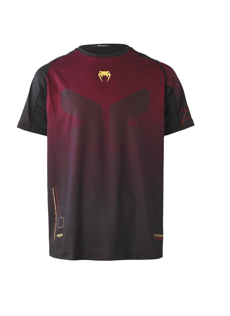 VENUM - VENUM TACTICAL XT DRY TECH T-SHIRT BLACK/BURGUNDY/GOLD - Image 1